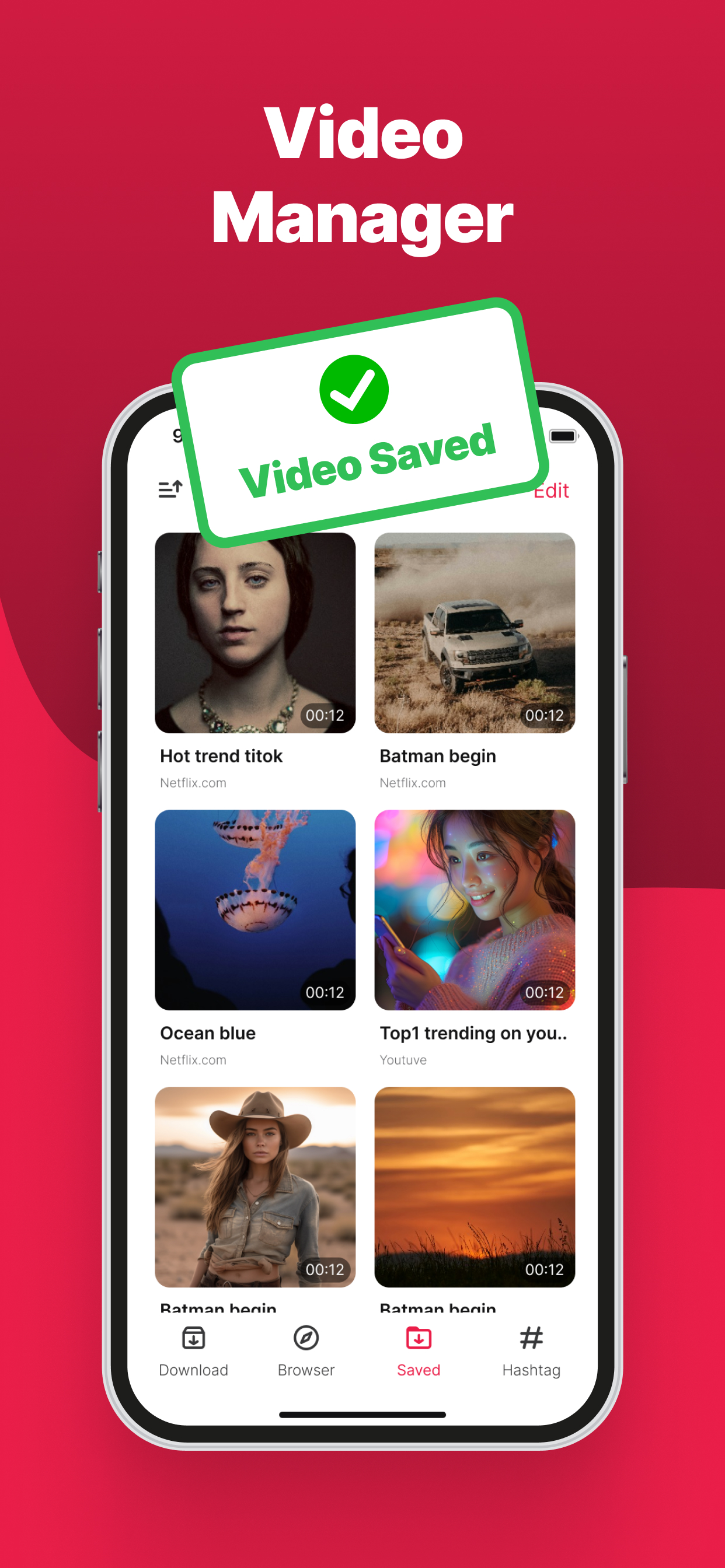 ClipCatch: Save & Edit Video screenshot 3