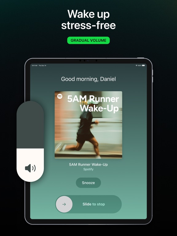 Music‎ Alarm Clock for Spotify iPad screenshot 5 - Health & Fitness app
