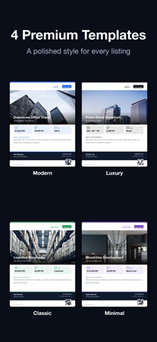 Real Estate Flyer Maker · CRE iPhone screenshot