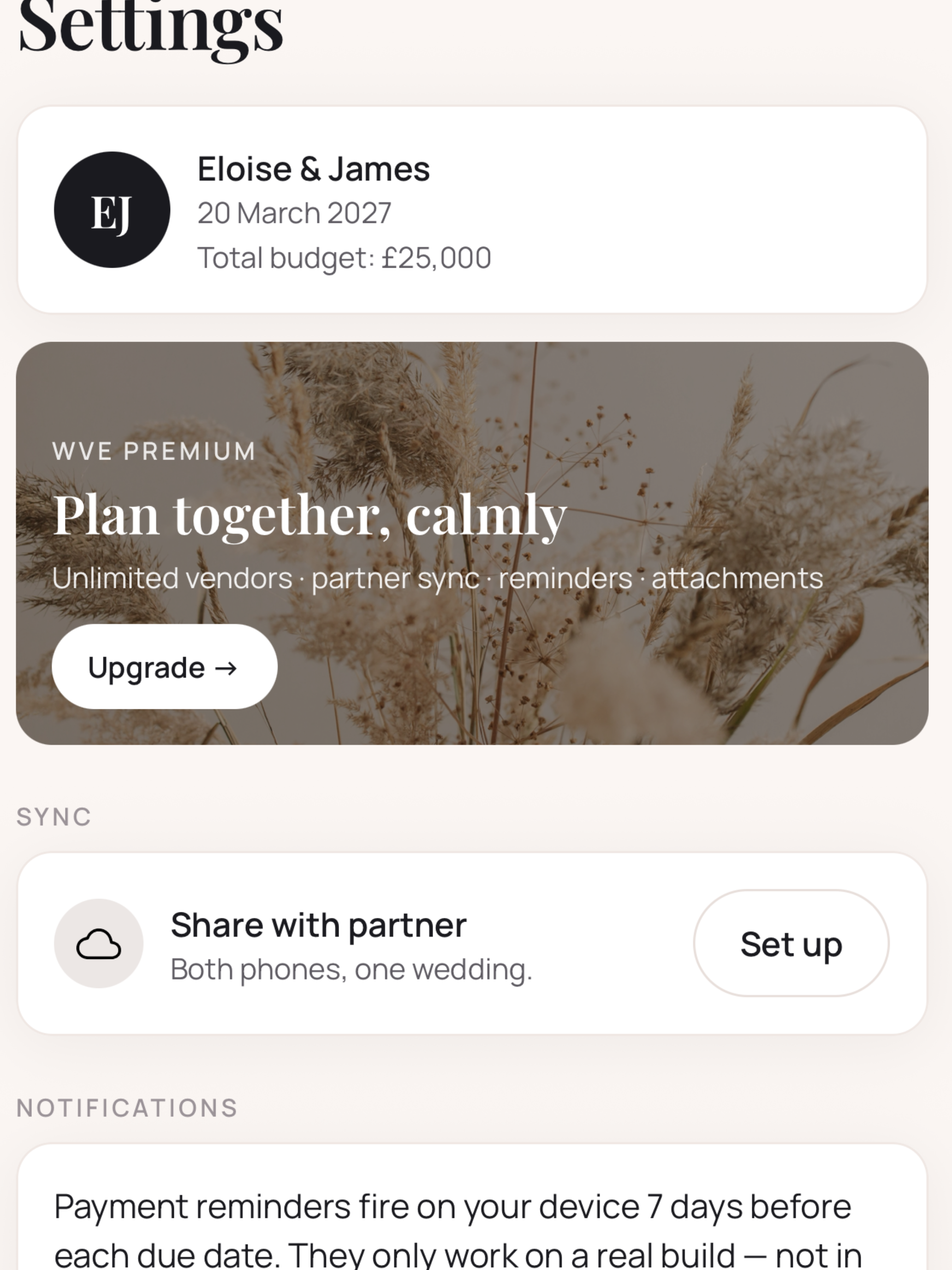 WVE Wedding Planning screenshot 5