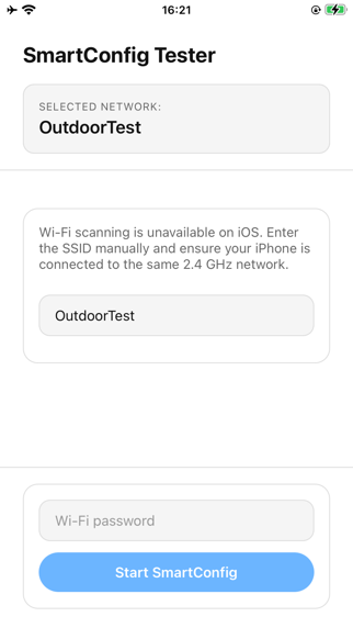 SmartConfig Tester Screenshot 1 of 3