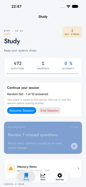 787 SV KV Study Guide screenshot 4
