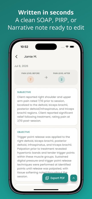 Massage Scribe AI: SOAP Notes Screenshot 3 of 4