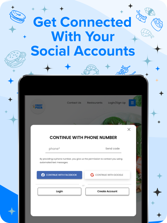 Coast Pizza iPad screenshot 4 - Food & Drink app