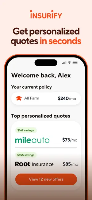 Insurify - Save on Insurance screenshot 1