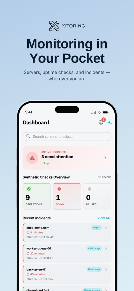 #1. Xitoring: Server Monitor (iOS) Podle: Xitoring, LLC