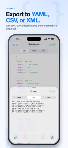 JSON Pilot: Viewer & Editor Screenshot 5 of 8