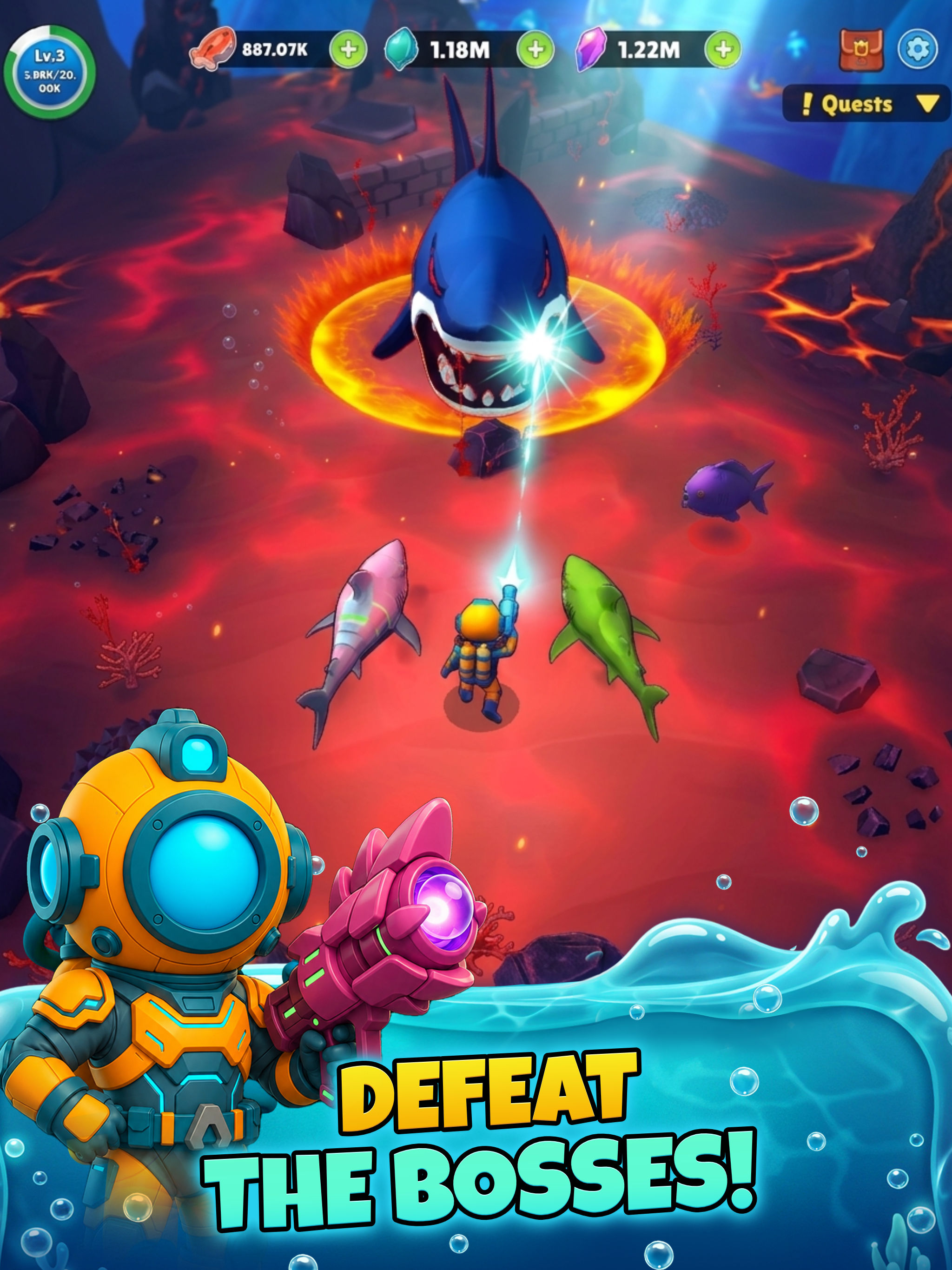 Aqua Hero : Deep Survival screenshot 8
