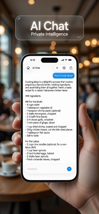 AI Chat: Private Intelligence Screenshot 1 of 3