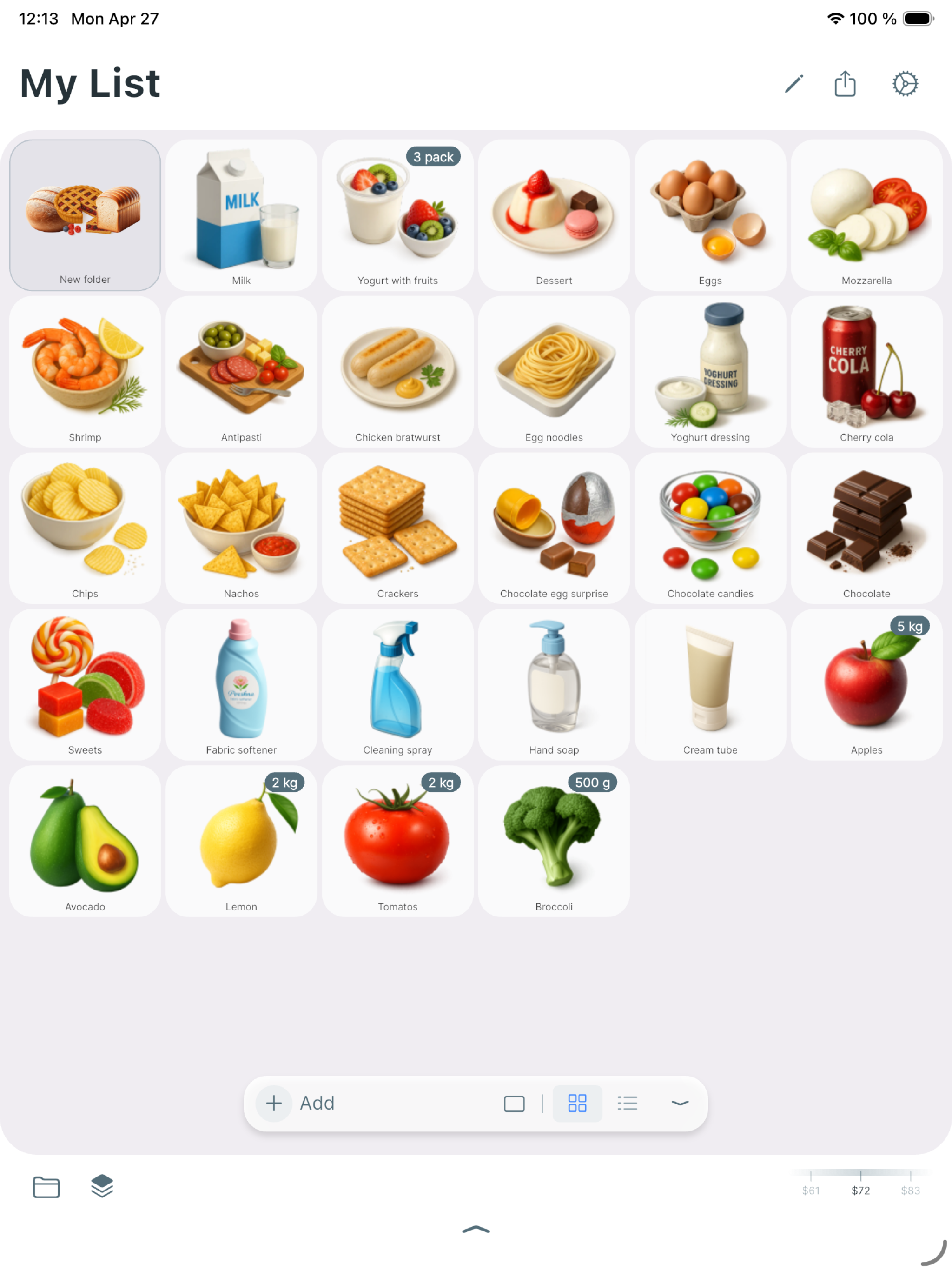 Shopping List • Listic
