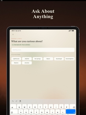 Spectari iPad screenshot