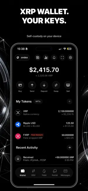 XRP Wallet - Ondex XRPL screenshot 1
