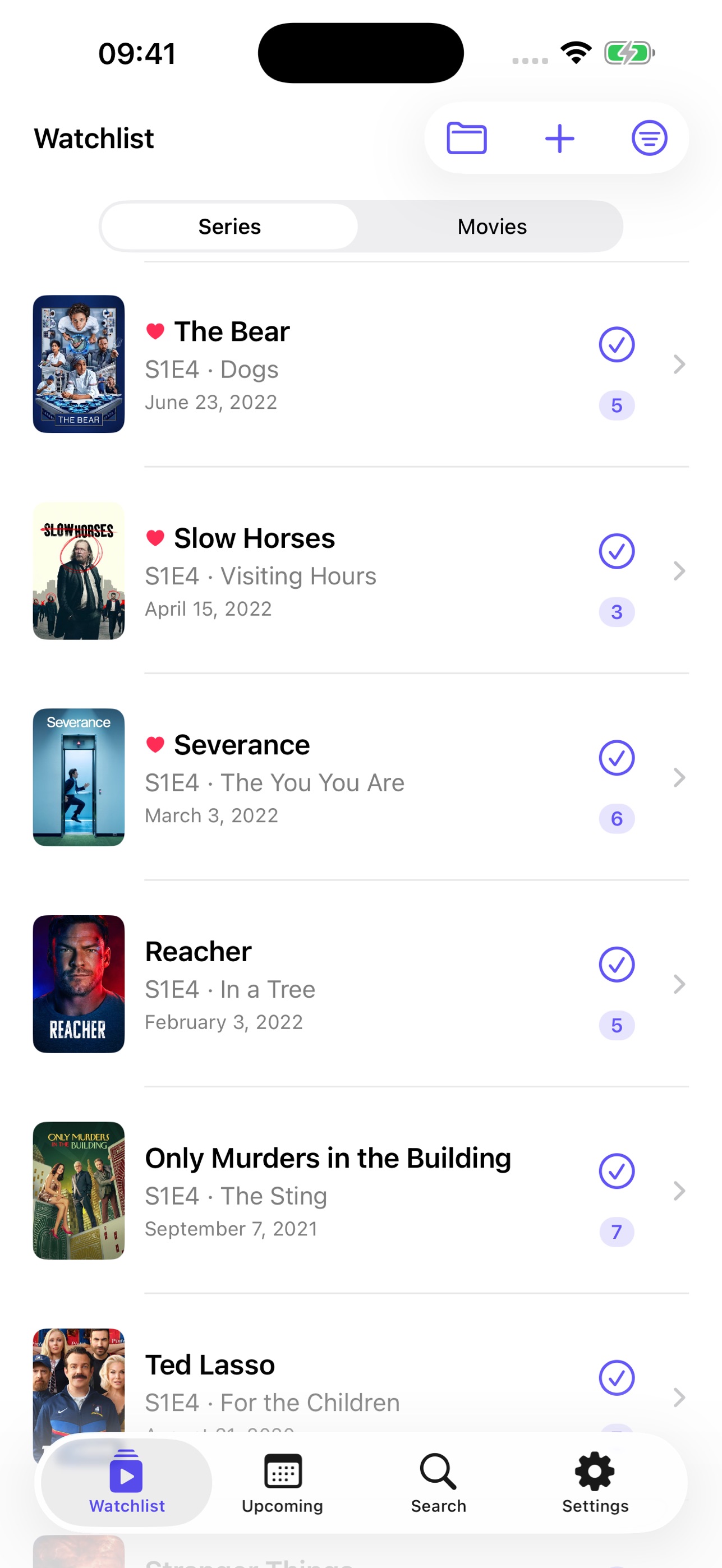 Screenshot 1 of Premiera: Movie & TV Tracker