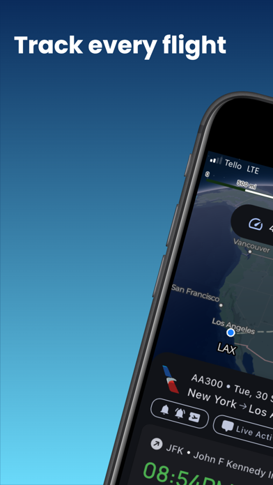 2Flights - Live Flight Tracker iPhone screenshot 1 - Travel app