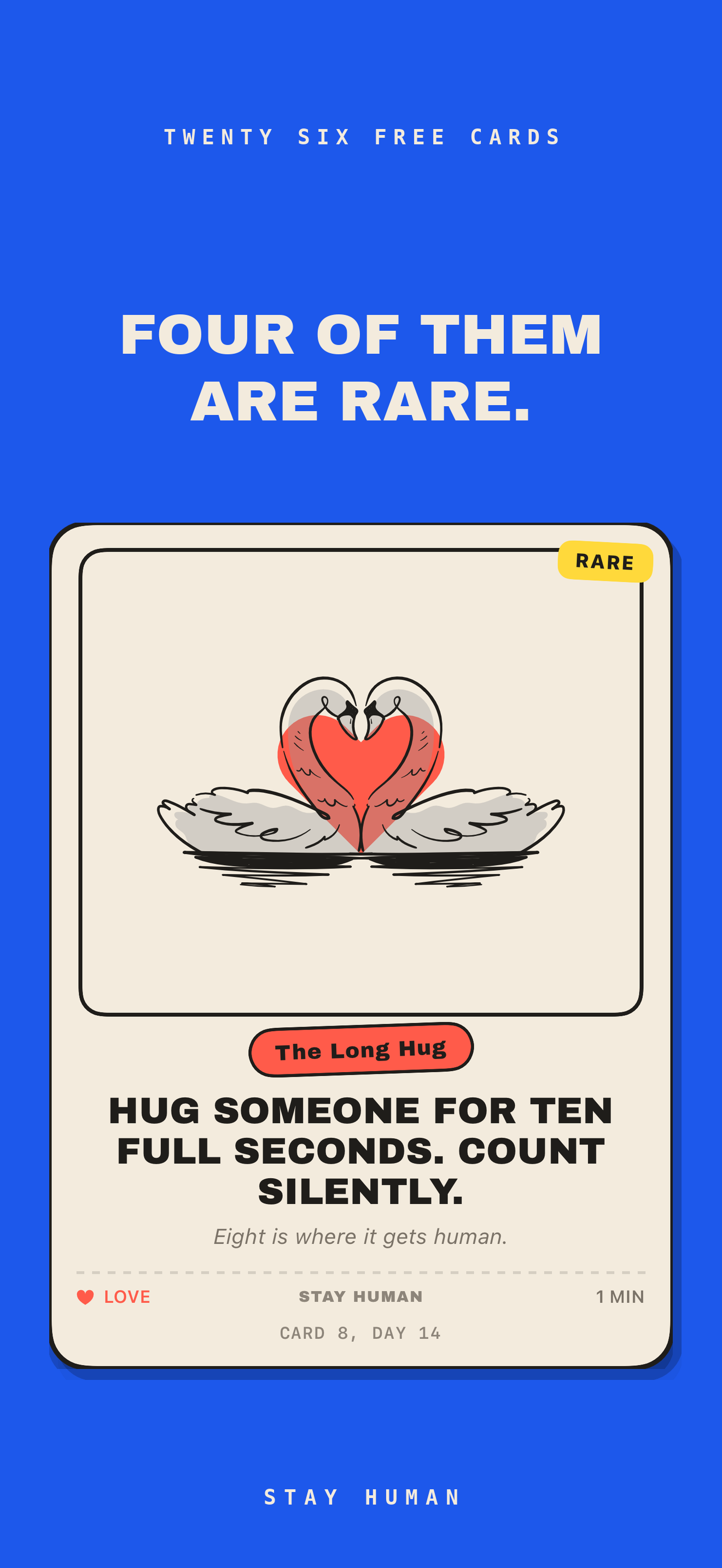 Stay Human: One Card a Day screenshot 4