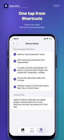 CaptureNote - Screenshot Notes iPhone screenshot