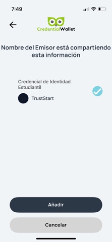 Credential Wallet screenshot
