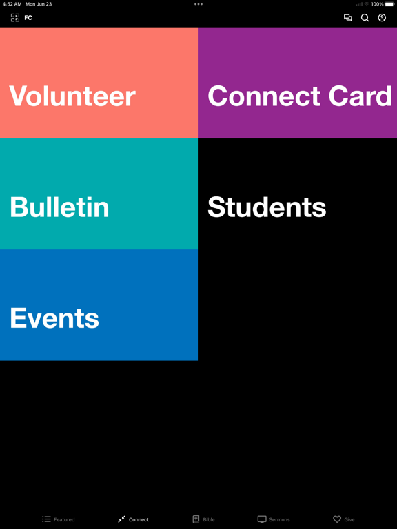 Family Church Marco iPad screenshot 2 - Education app