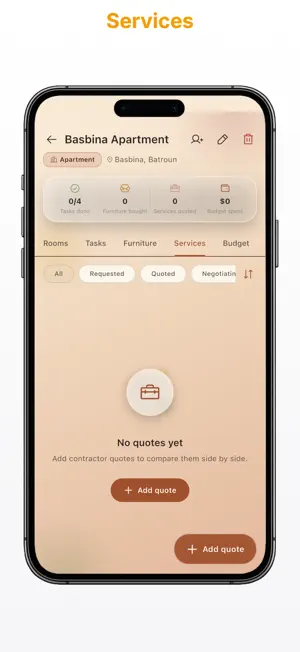 Raíz: Home Renovation Tracker screenshot 1
