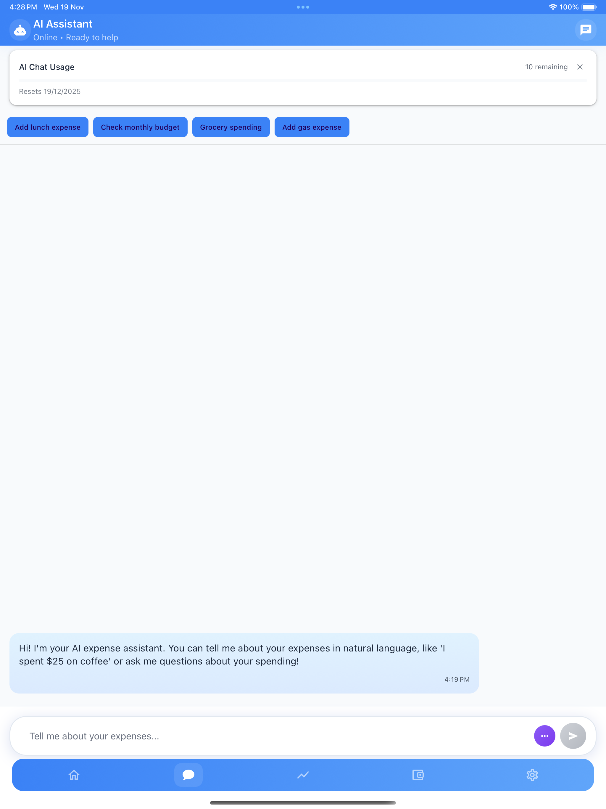 Expense Tracker: AI Receipt