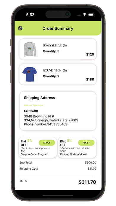 App screenshot