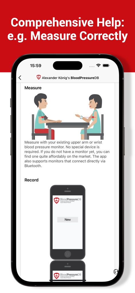 Blood Pressure DB - Log, Check - Medical App | MWM