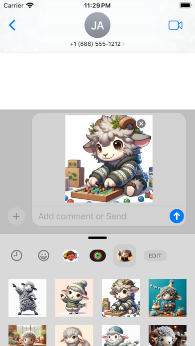 Funny Sheep stickers pack Screenshot