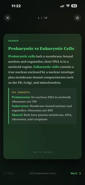 AP Biology Flashcards screenshot 2