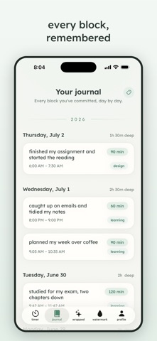 Deepwell - Focus & Flow Screenshot 1 of 8