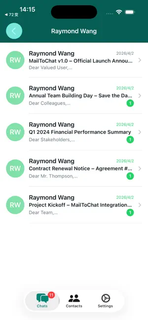 MailToChat screenshot 4