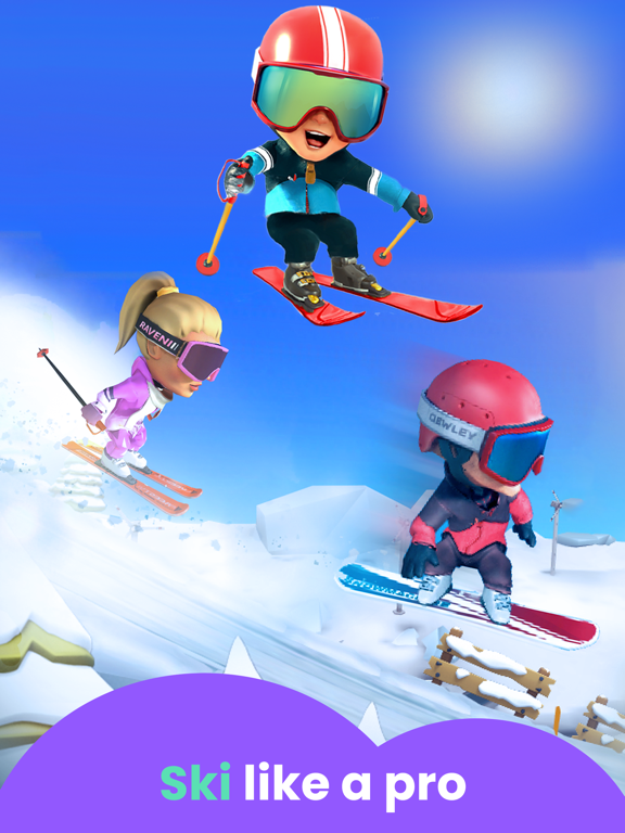 Skiing Games for Kids iPad screenshot 1 - Education app