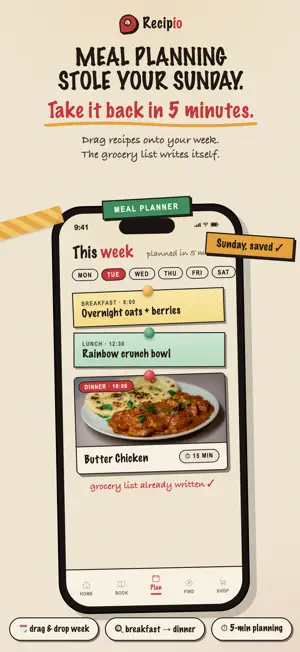 Recipio: Recipe keeper & prep screenshot 3