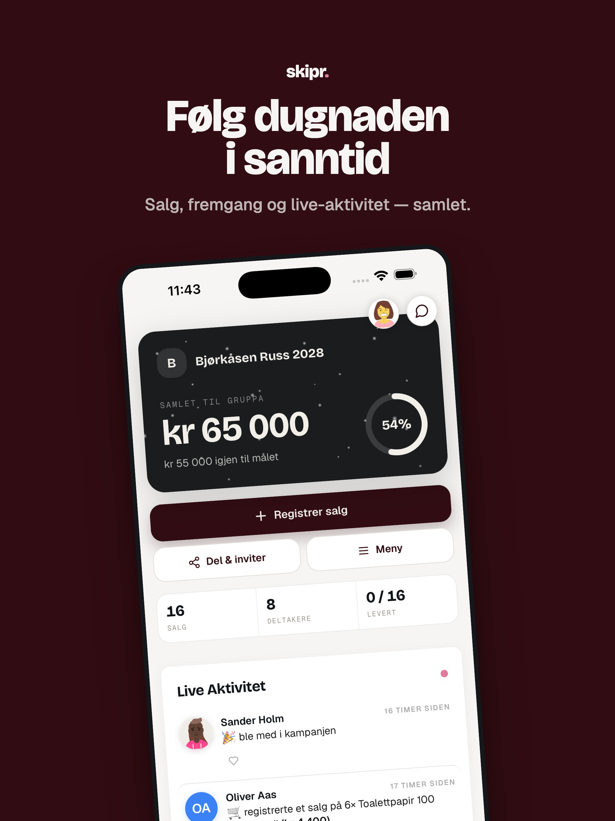 Skipr – Samle gruppa screenshot 7