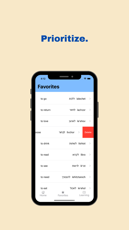 #6. Learn Hebrew On The Go (iOS) 由: Eden Dubrovsky