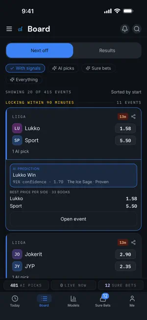 SignalOdds – AI Sports Picks screenshot 4