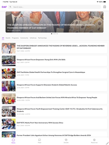 Diaspora African Forum App ipad screenshot 2