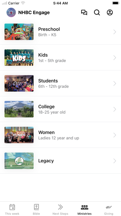 North Highlands Baptist Church iPhone screenshot 3 - Education app