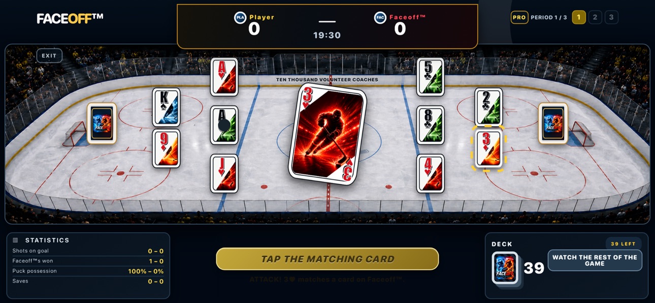 Screenshot 2 of Faceoff Card Hockey