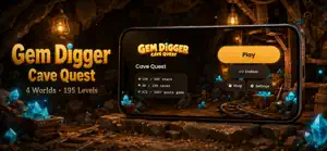 Gem Digger: Cave Quest screenshot 2