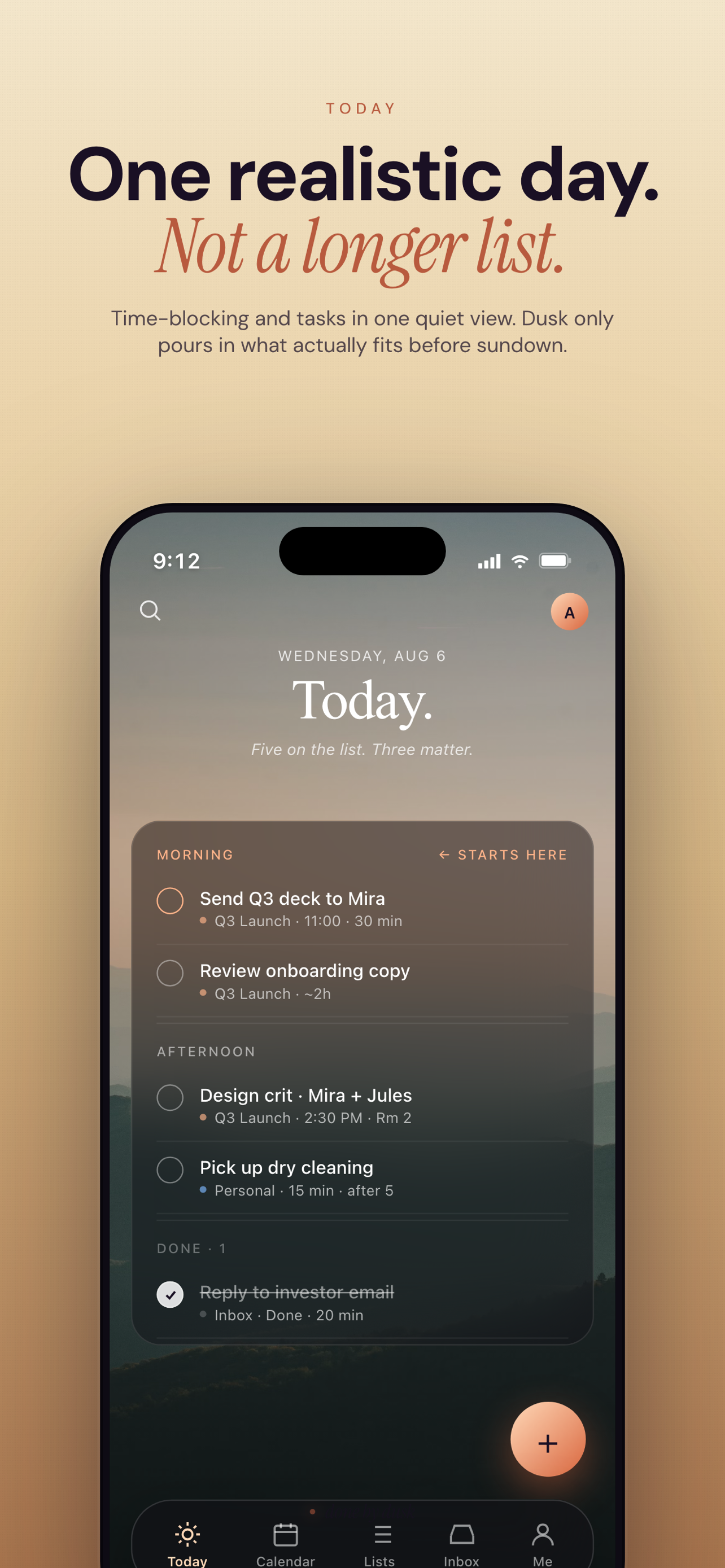 Done By Dusk: AI Planner
