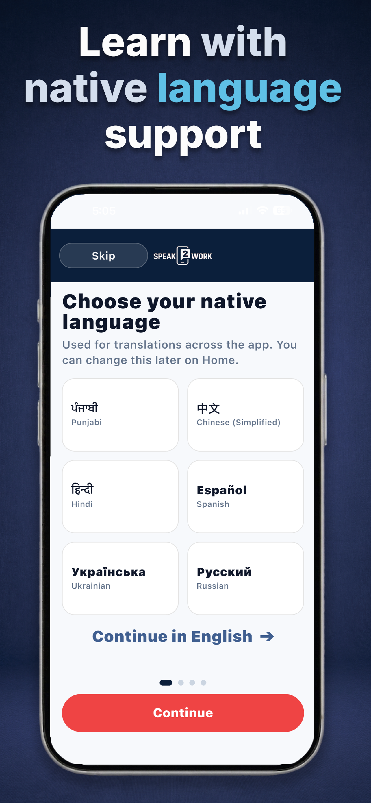 Speak2Work: ESL Job English