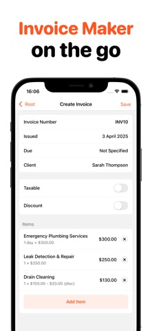 Easy Invoice Maker • Estimate iPhone screenshot