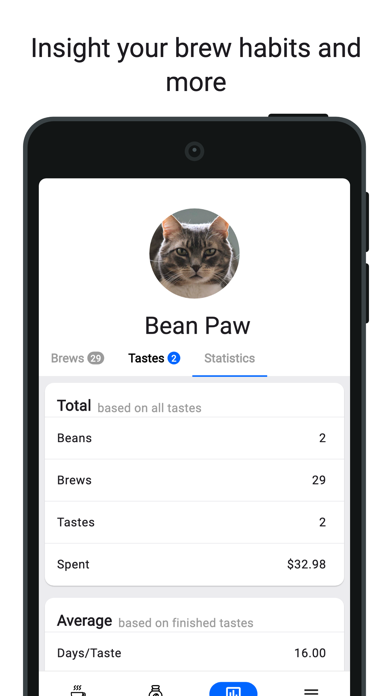 BeanPaw-Your Coffee Brew Buddy Screenshot