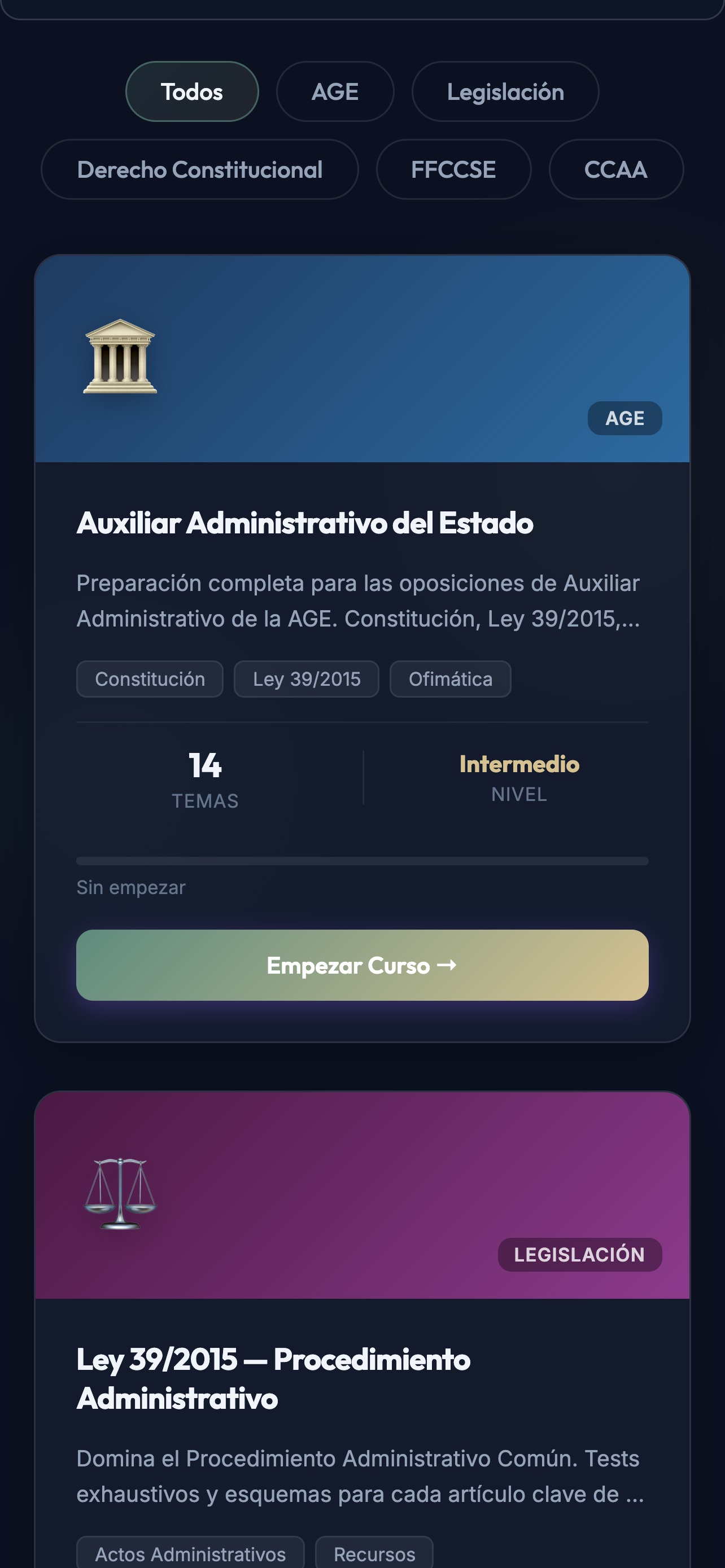 Screenshot 5 of OPOSICIONES.PRO