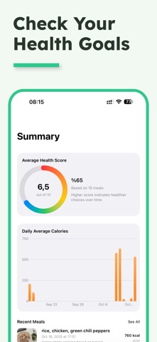 Kalorie · AI Food Scanner iPhone screenshot