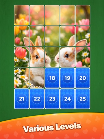 Jigsaw Solitaire: Card Slider iPad screenshot