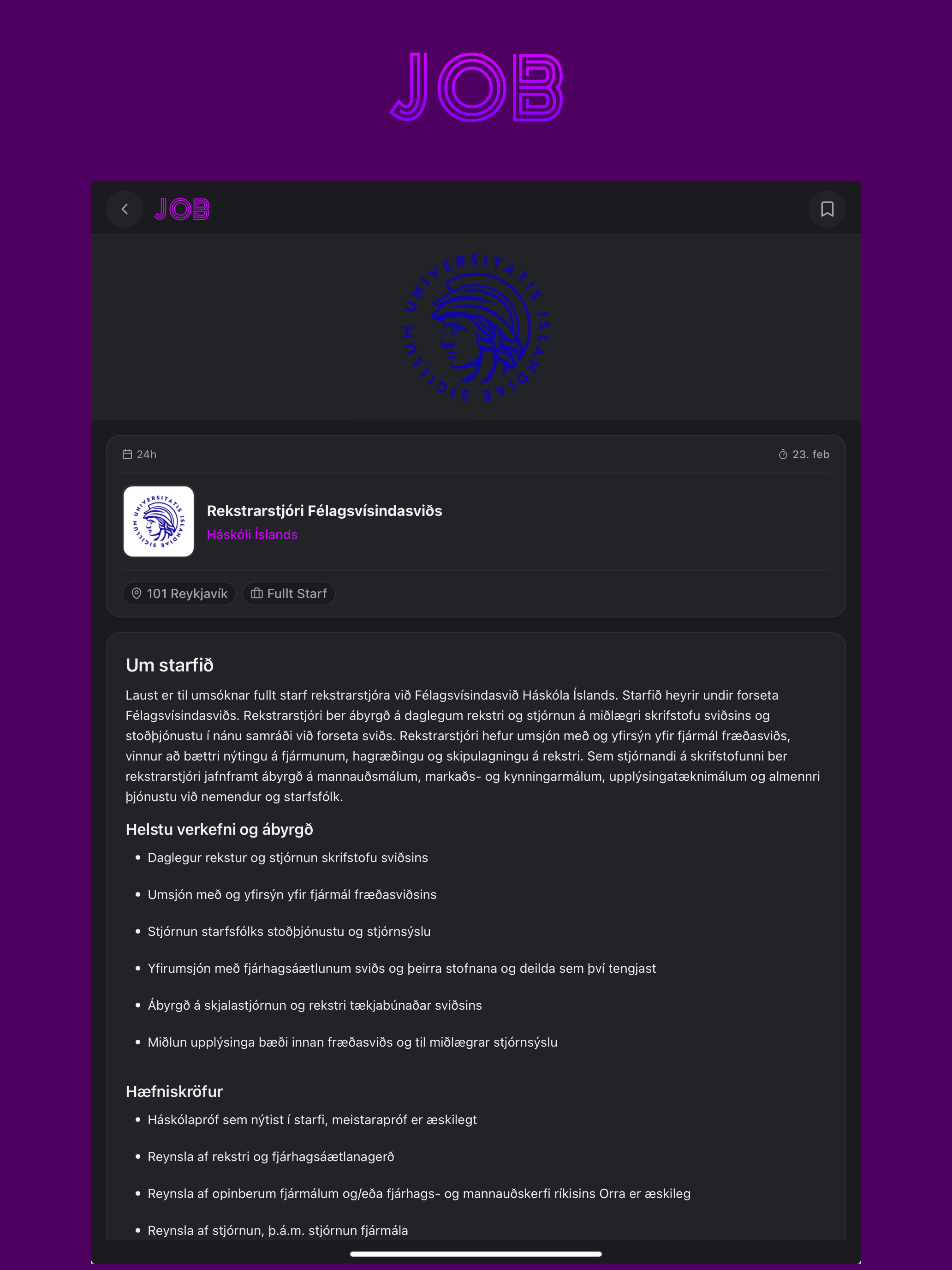Job Ísland