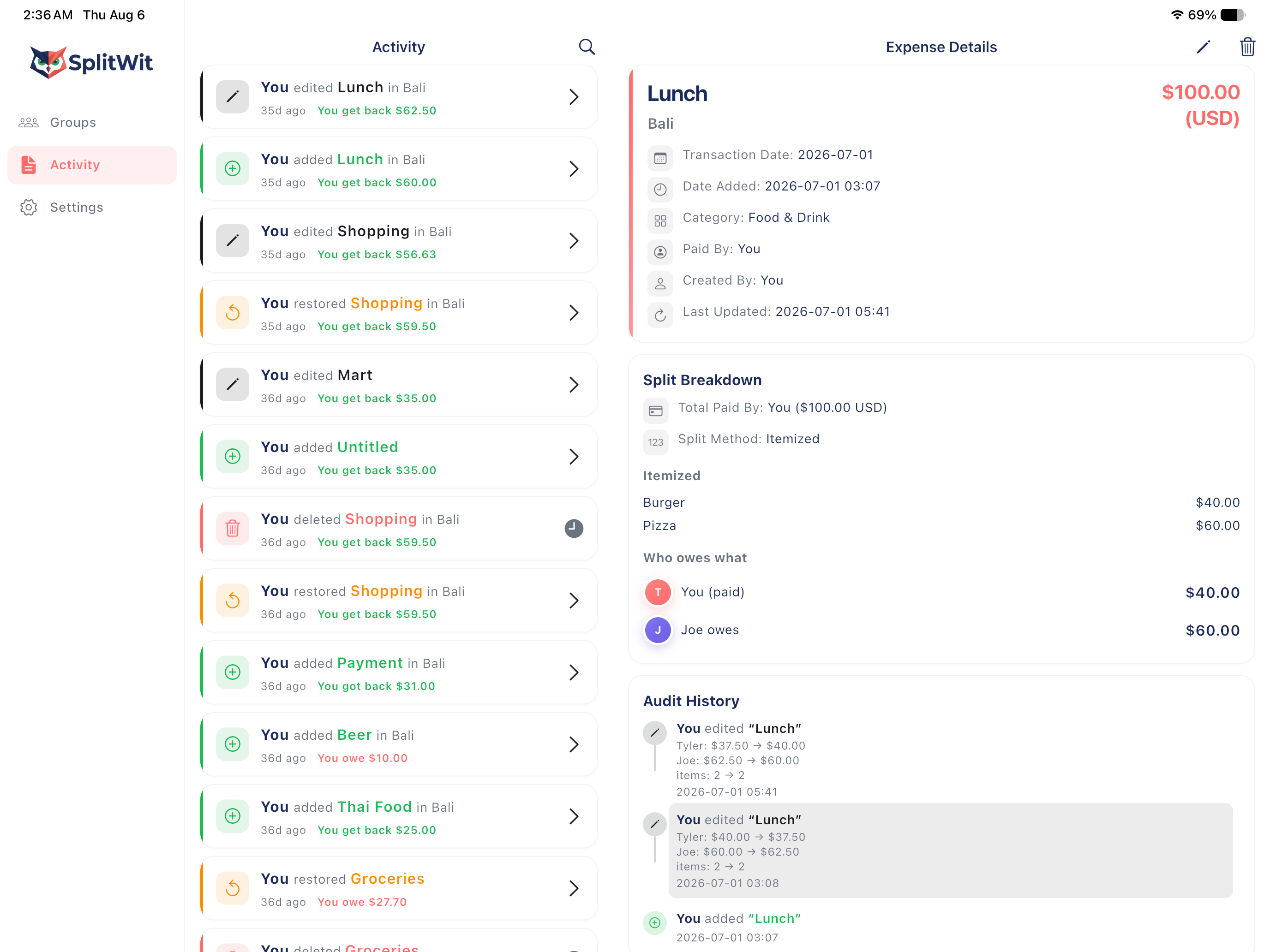 SplitWit - Group Expenses screenshot 15