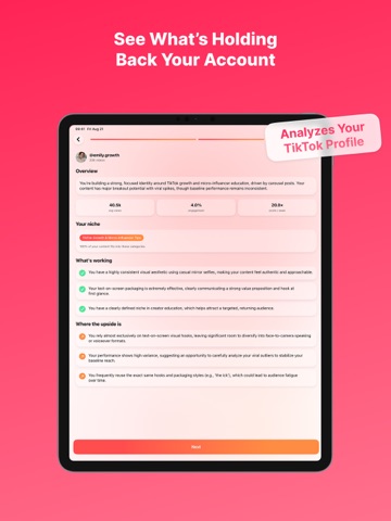 Grow Now - Idee virali con IA iPad screenshot 1