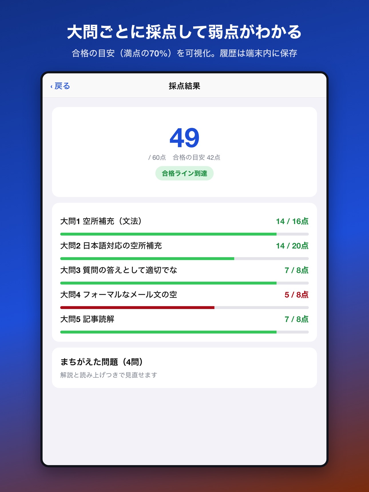 Screenshot 11 of スペイン語模擬問題集 3級